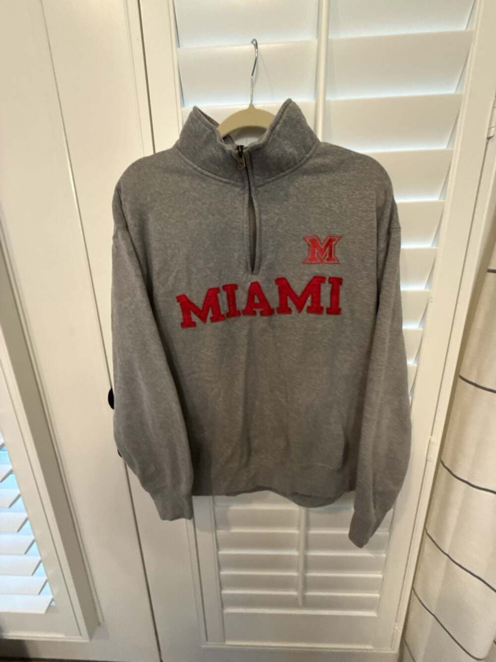 Blue 84 Miami University RedHawks Grey Quarter-Zip Sweatshirt